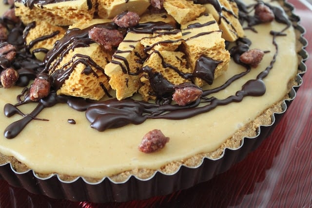 Peanut Butter Honeycomb Pie