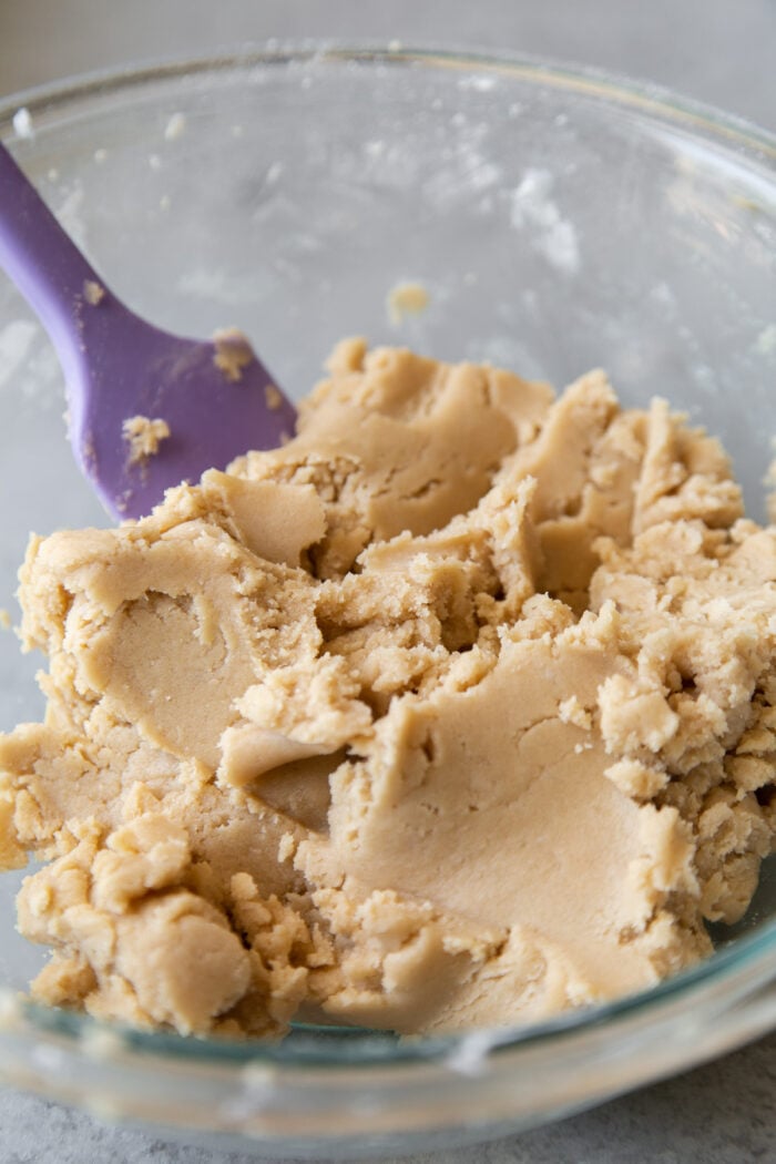 vegan cookie dough has same texture as standard sugar cookie dough.