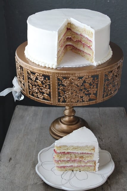 Lemon Raspberry Layer Cake