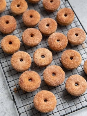 Baked Mini Cinnamon Sugar Donuts