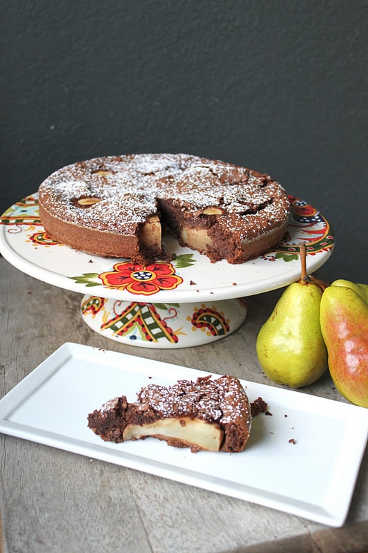 Flourless Chocolate and Pear Cake The Little Epicurean