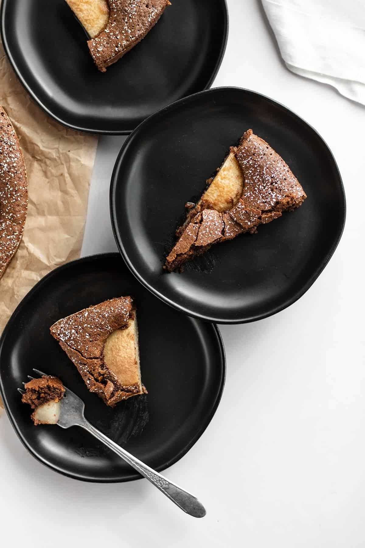 Flourless Chocolate and Pear Cake