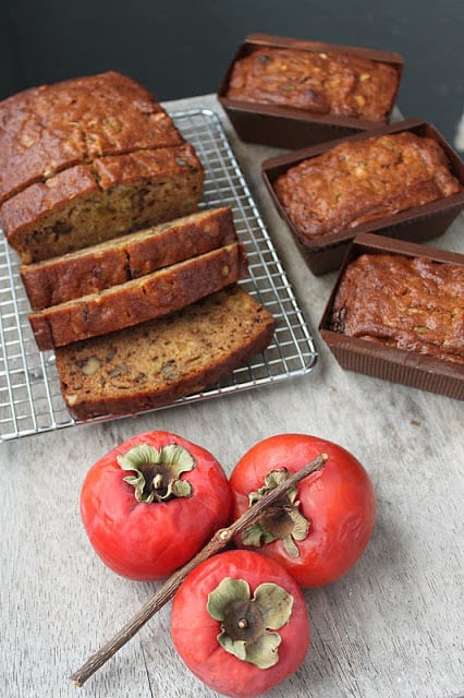 Persimmon Walnut Cake