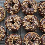 Baked Chocolate Hazelnut Crunch Donuts