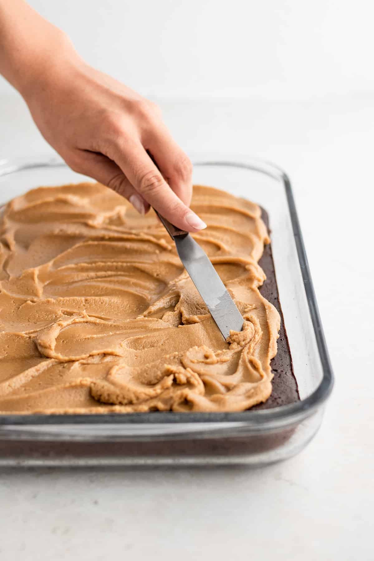 Guinness brownies with butterscotch fudge