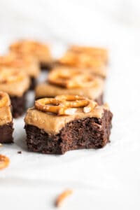 Guinness brownies with butterscotch fudge