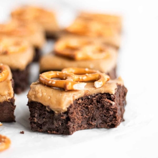 Guinness brownies with butterscotch fudge