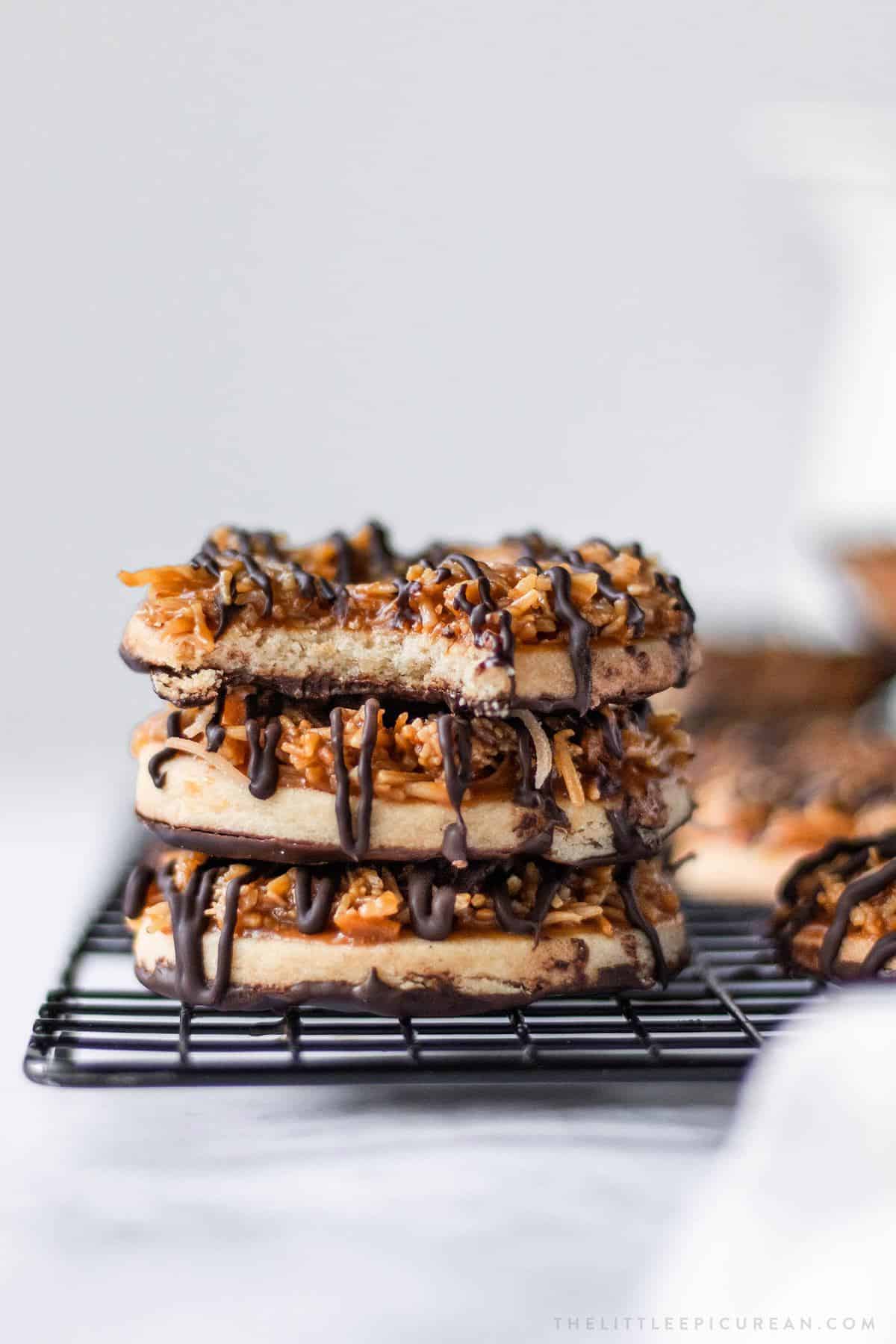 homemade samoa girl scout cookies