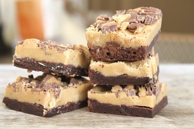 Peanut Butter Cookie Dough Brownies