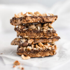 salted hazelnut toffee