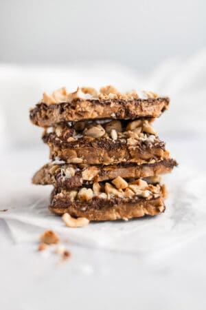 salted hazelnut toffee