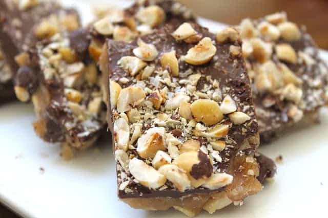 salted hazelnut toffee