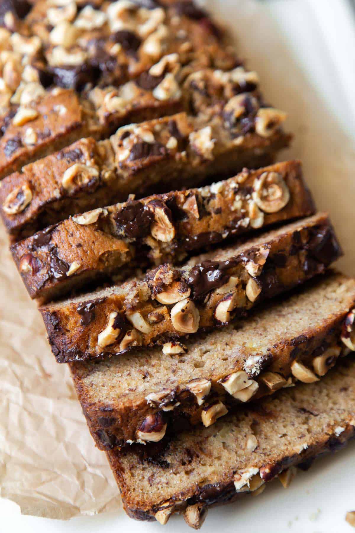 Choco-Hazelnut Banana Bread