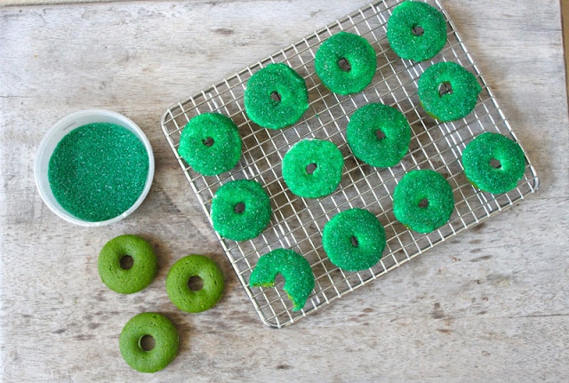 Green Velvet Donuts