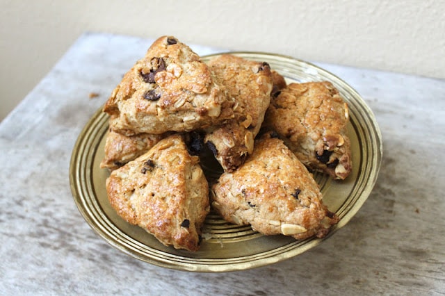 Tart Cherries and Toasted Almonds Scones