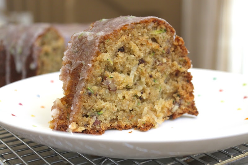 Zucchini Coconut Cake with Lime Glaze The Little Epicurean