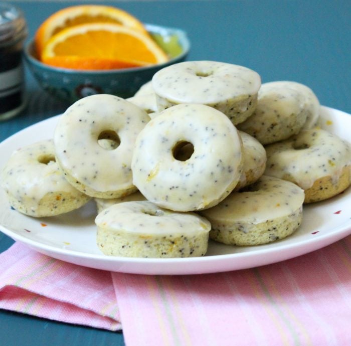 Orange and Poppy Seed Mini Donuts