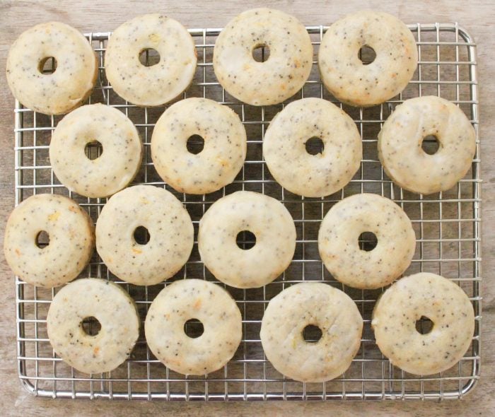 Orange and Poppy Seed Mini Donuts