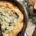 mushroom leek frittata