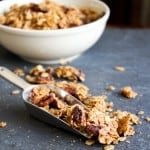 a scoop of maple pecan granola