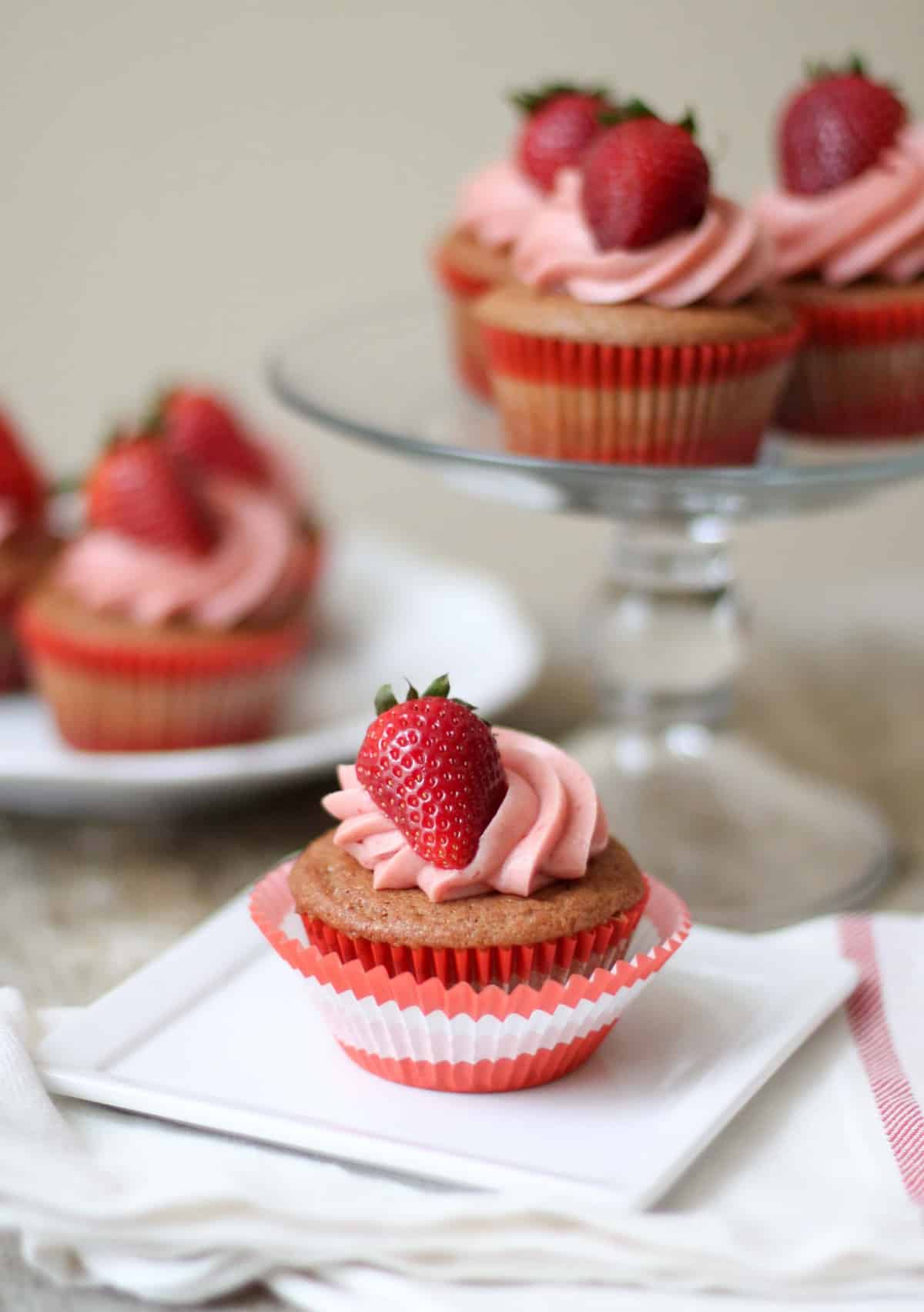 Strawberry Cupcakes- The Little Epicurean