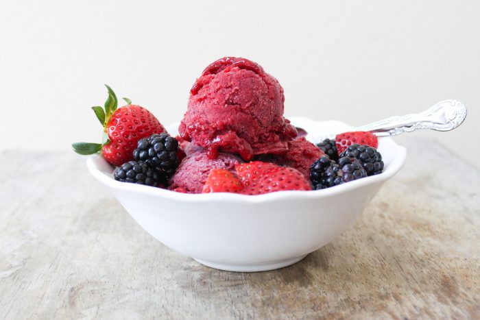 strawberry blackberry sorbet