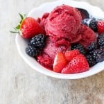 Strawberry blackberry sorbet
