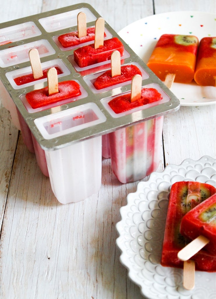 strawberry popsicles