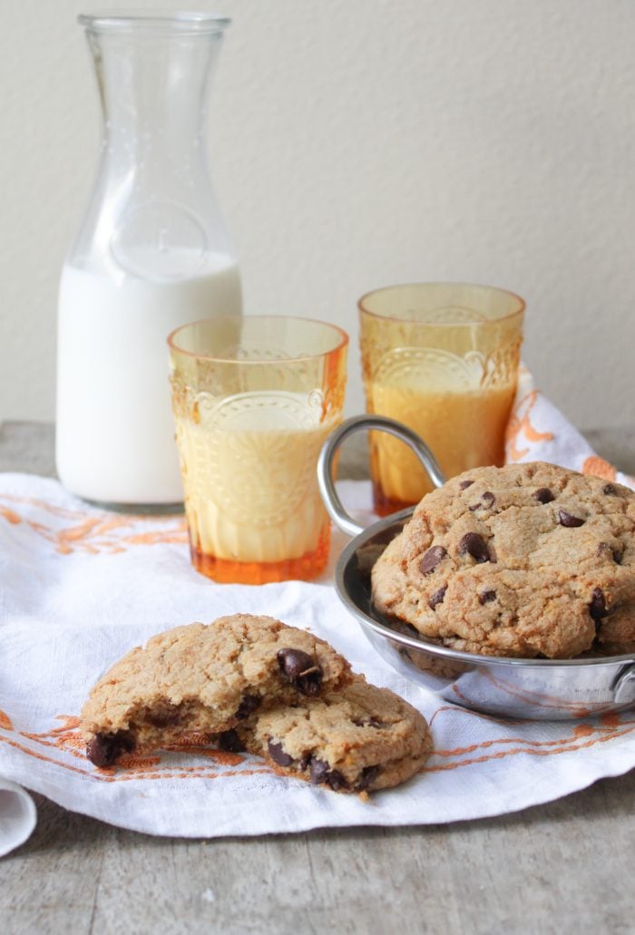 orange cardamon chocolate chip cookies