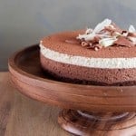 Dark Chocolate White Coffee Mousse Cake