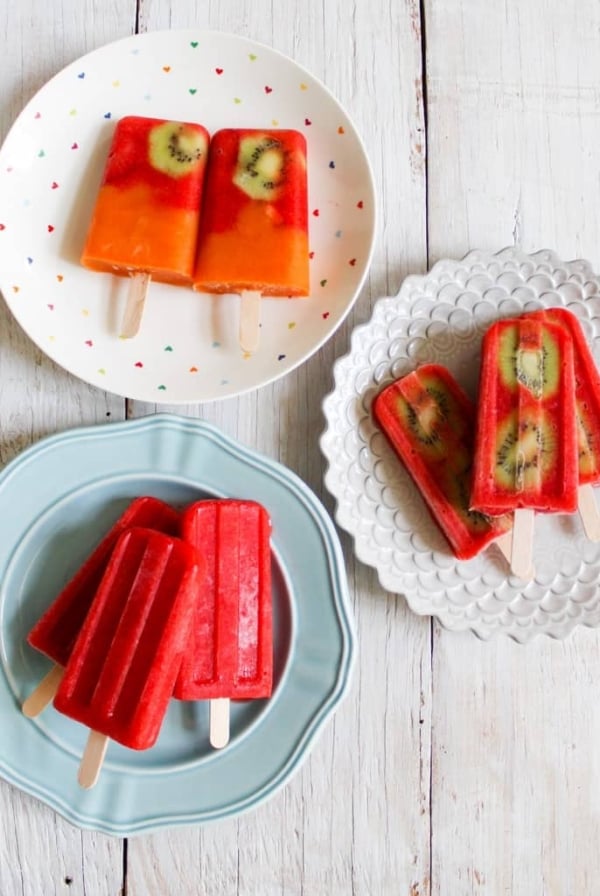 strawberry popsicles