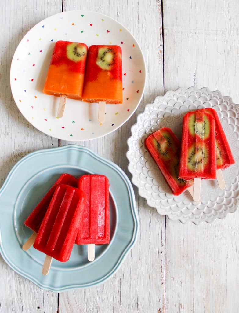 Strawberry Popsicles