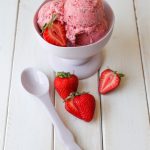 Strawberry Basil Frozen Yogurt