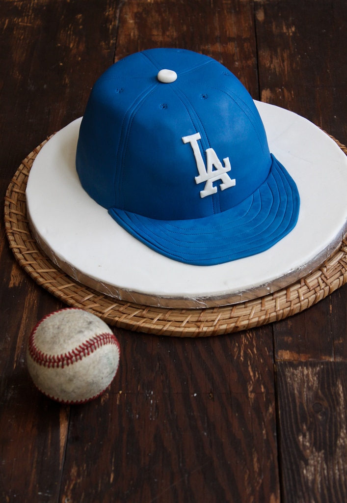 Dodger Baseball Cap Cake