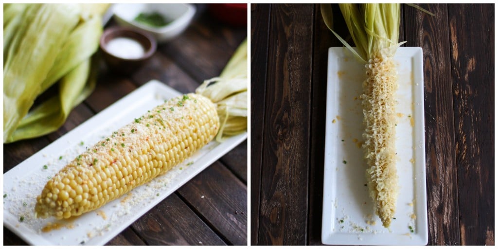 before and after corn