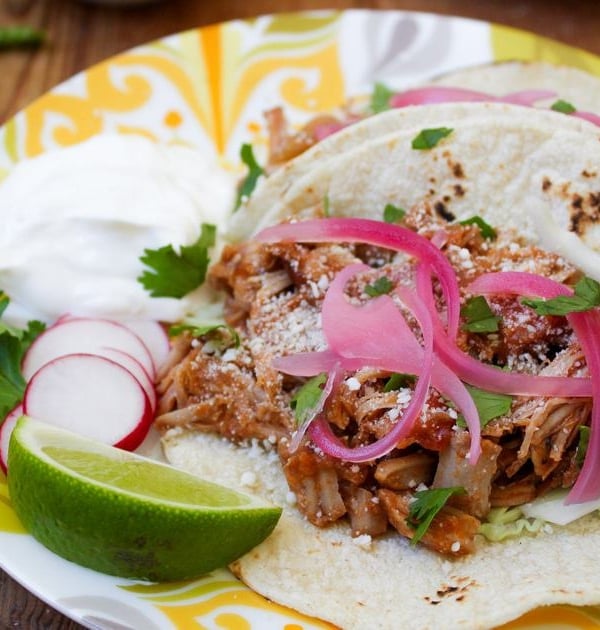 chipotle braised pork tacos