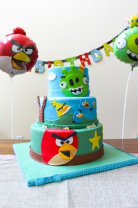Angry Birds Birthday Cake