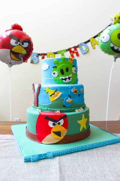 Angry Birds Birthday Cake