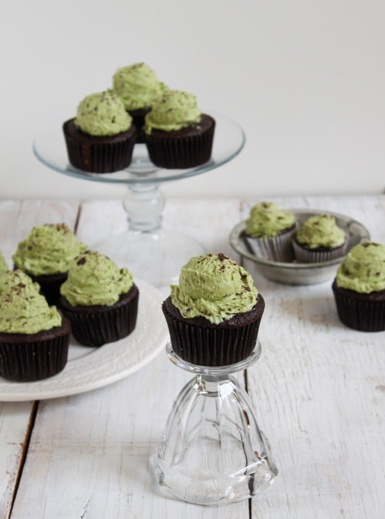 Mint Chocolate Chip Cupcakes