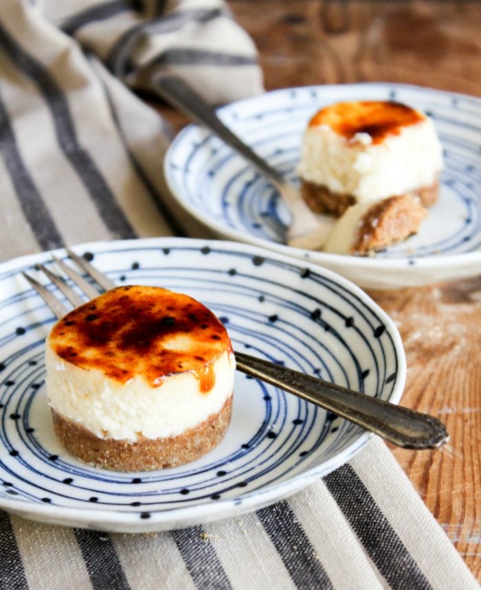 mini cheesecake brûlée 