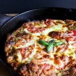 Pesto Pizza with basil salt