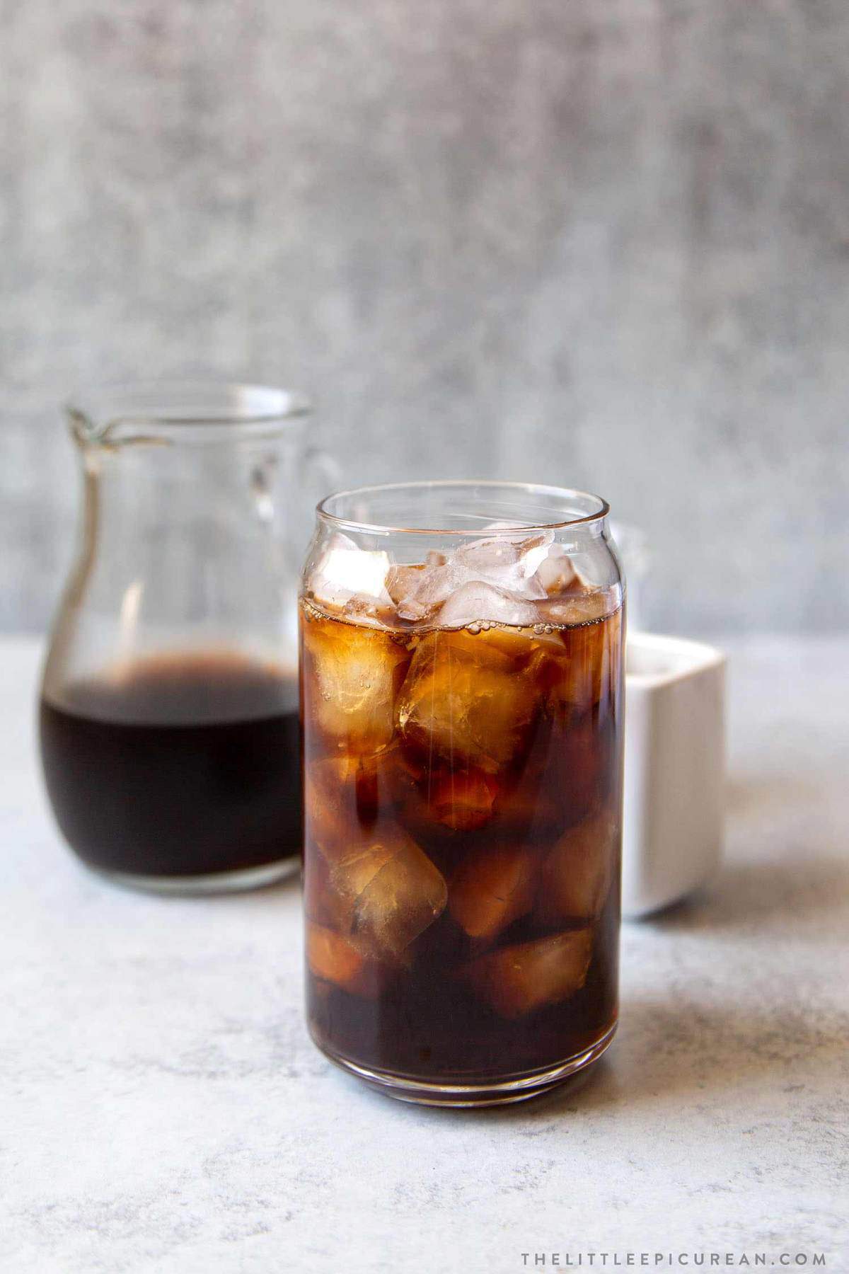 iced cold brew coffee black