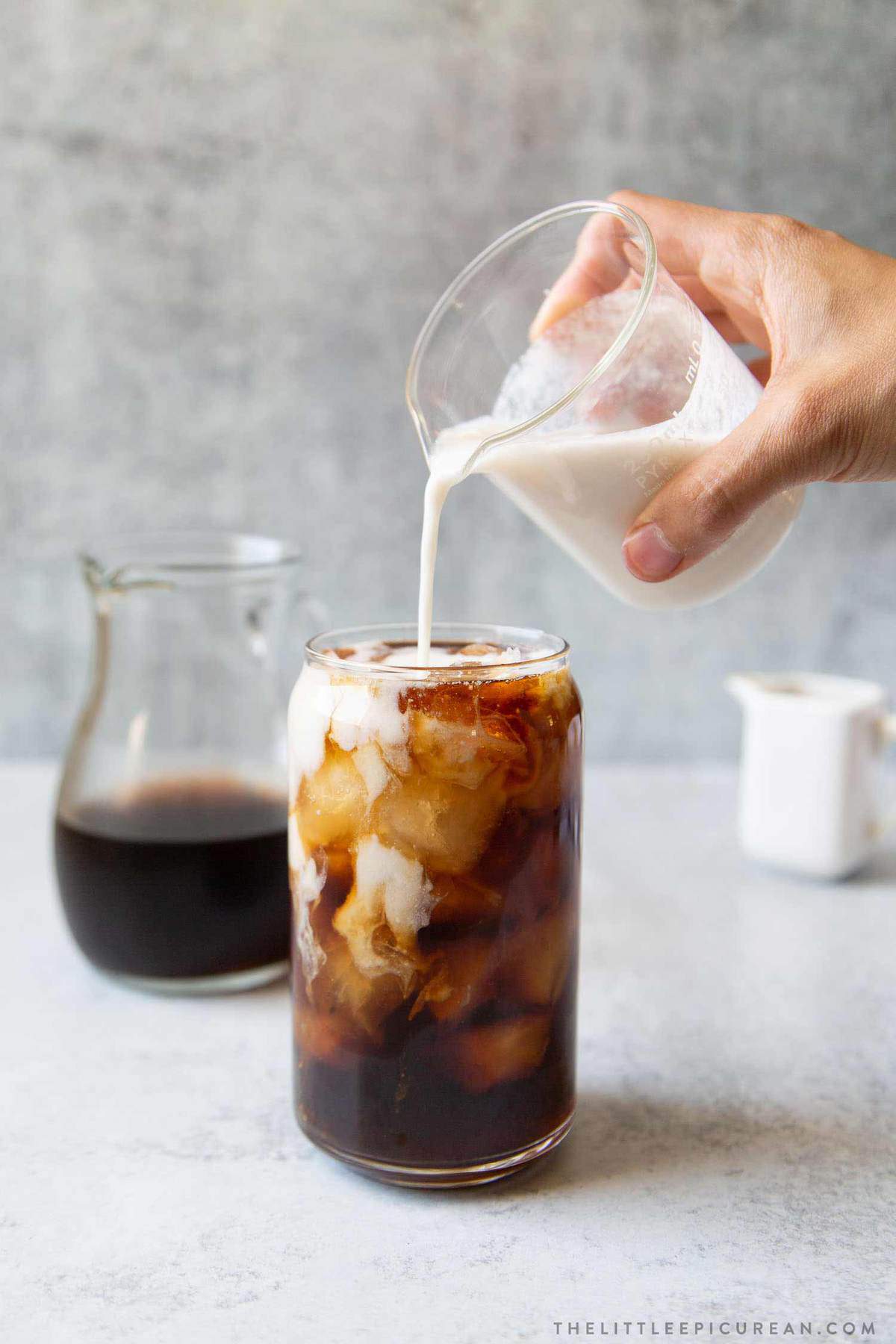 cold brew coffee latte