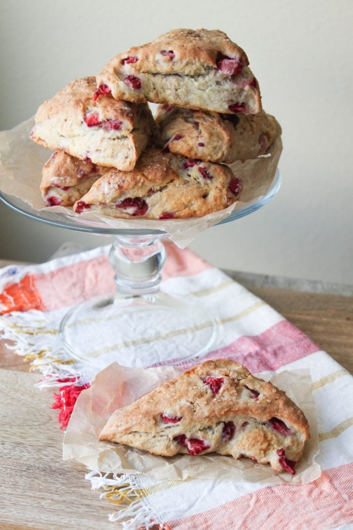 summer strawberry scones