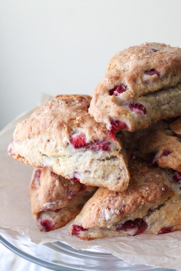 summer strawberry scones