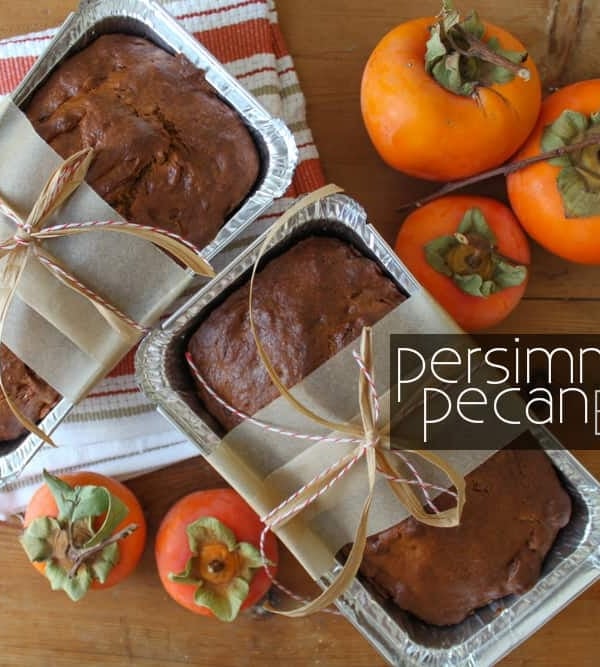 persimmon pecan quickbread