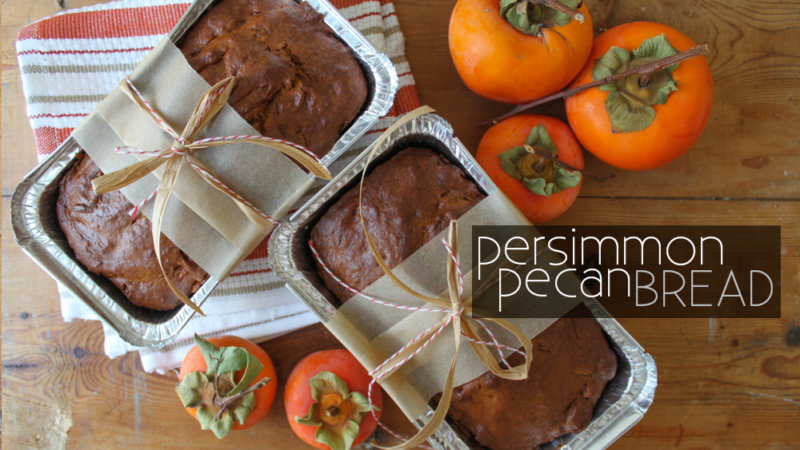 persimmon pecan quickbread