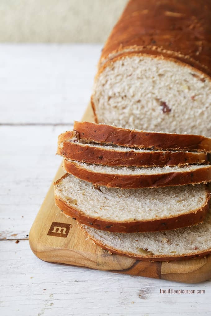 Bacon Parmesan Walnut Bread