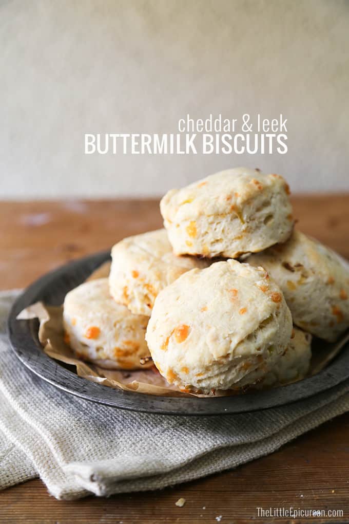 Cheddar and Leek Buttermilk Biscuits