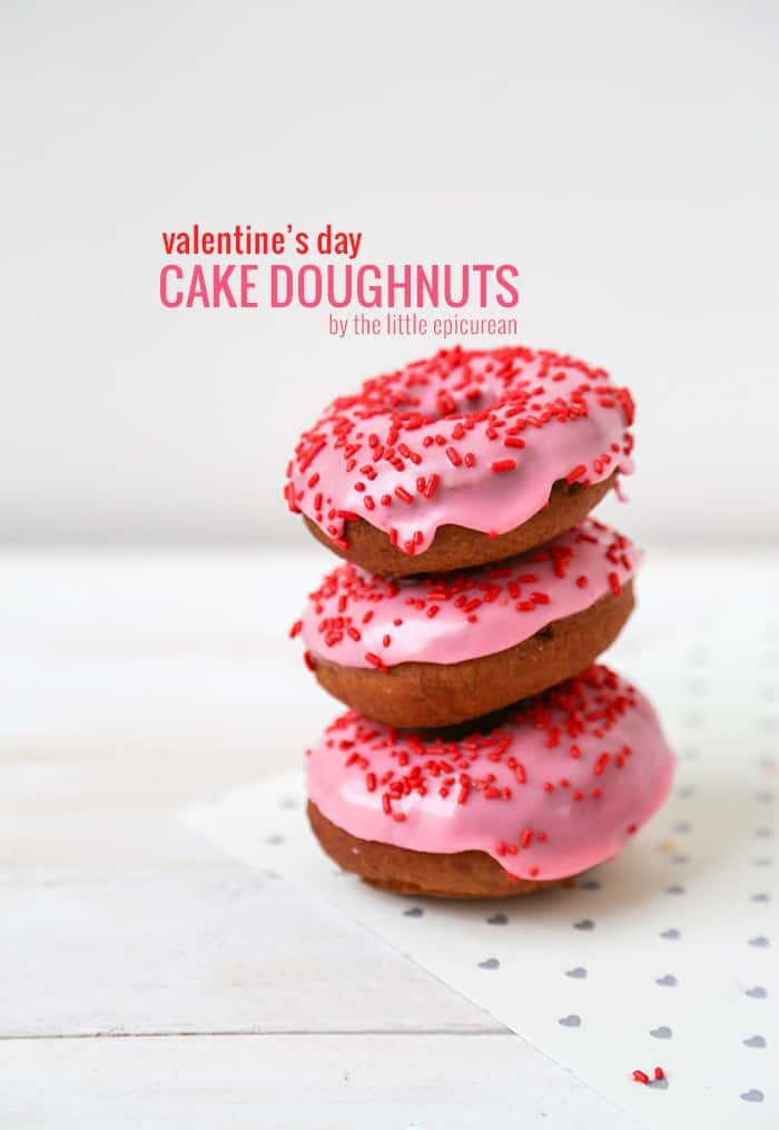 Valentine's Day Cake Doughnuts